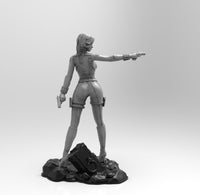 A611 - Comic Character design, The Widow Waifu hot body, STL 3D model design print download files