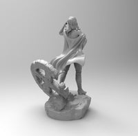 F434 - Marvel Character, Emma Frost design statue, STL 3D model design print download file