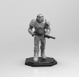A728 - Games character design, The Dooms Slayer men with shotgun, STL 3D model design download print files