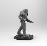 A728 - Games character design, The Dooms Slayer men with shotgun, STL 3D model design download print files
