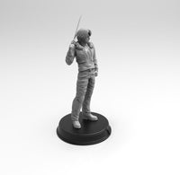 A768 - Games character design, the man with gun like sword, STL 3D model design print download files