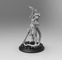 A769 - Demon character design, The demonic slayer statue, STL 3D model design print download files