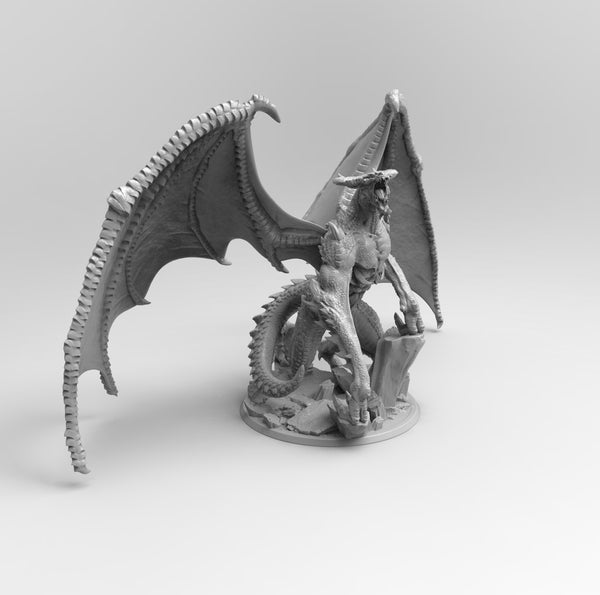 A161 - Legendary creature design, The Bat Dragon, STL 3D model design print download file