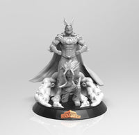 A676 - Anime character design, the might man transformation, STL 3D model design print download files