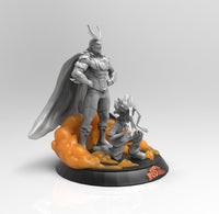A676 - Anime character design, the might man transformation, STL 3D model design print download files