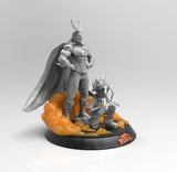 A676 - Anime character design, the might man transformation, STL 3D model design print download files