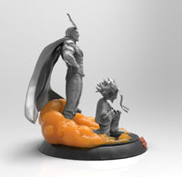 A676 - Anime character design, the might man transformation, STL 3D model design print download files