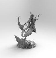 F534 - Demon Girl Character design, The Succubus Statue, STL 3D model design printable download files
