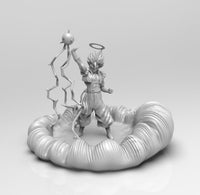 A685 - No Splitted Anime design statue, The Go Vege Energy ball, STL 3D model design print download files