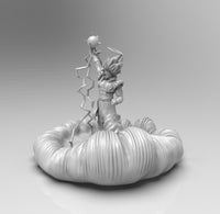 A685 - No Splitted Anime design statue, The Go Vege Energy ball, STL 3D model design print download files