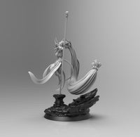 A678 - NSFW character design, The demonic war monk female statue, STL 3D model design print download files