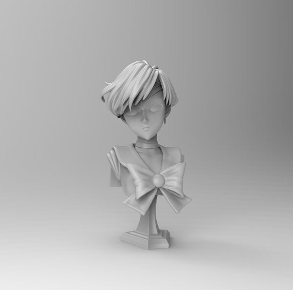 B143A - Anime character design , The Sailormoon Uranus statue, STl 3D model design print download files