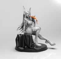A731 - Anime character design, The rabbit fighter with carrot, STL 3D model design print download files