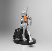 A731 - Anime character design, The rabbit fighter with carrot, STL 3D model design print download files