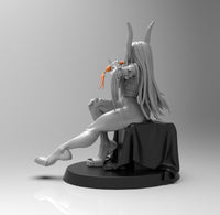 A731 - Anime character design, The rabbit fighter with carrot, STL 3D model design print download files