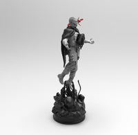 A759 - Games character design, The DS Higgs statue, STL 3D model design print download files