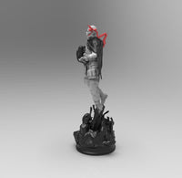A759 - Games character design, The DS Higgs statue, STL 3D model design print download files