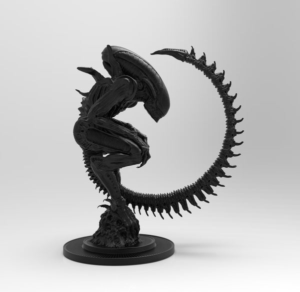 A756 - Movies character design, the alien statue, STL 3D model design print download files