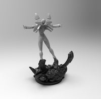 A740 - Comic character design, Iron man's GF Pepper, STL 3D model design print download files