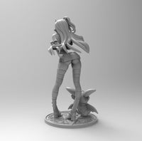 B179 - Anime character design, Seven Sin hot girl, STL 3D model design print download files