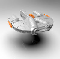 A782 - SW Ship design, The Ebon Hawk ship design, STL 3D model design print download files