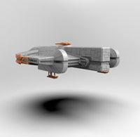A782 - SW Ship design, The Ebon Hawk ship design, STL 3D model design print download files
