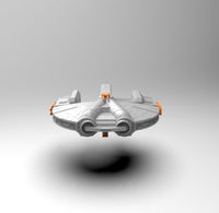A782 - SW Ship design, The Ebon Hawk ship design, STL 3D model design print download files