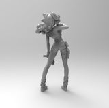 A201 - Anime character design, Cute Hot luncchii with grenade, STL 3D model design print download file