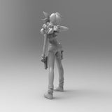 A201 - Anime character design, Cute Hot luncchii with grenade, STL 3D model design print download file