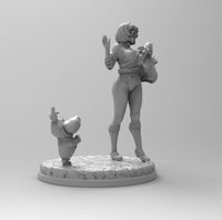 B175 - NSFW cartoon character design, Velma and scooby dog, STL 3D model design print download files
