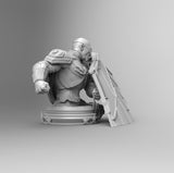 A681 - Comic character design, The Eagle jet guy bust, STL 3D model design print download file