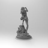 A549 - Comic character statue, Gadot Wonder statue, STL 3D model design print download file