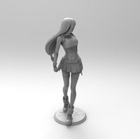 A471 -  Games Character design, FF Tifa waifu, STL 3D model design print download file