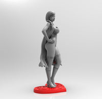 E069 - NSFW cartoon character design, The Ice princess sister statue, STL 3D model design print download files