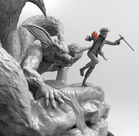 E063 - Anime character design , The narutuu with fox design statue, STL 3D model design print download files