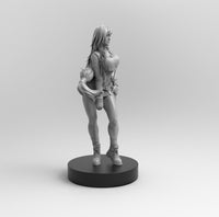 F550 - Games Character design, Hot tifa pose 001 from final fantasy 7 , STL 3D model design print download files
