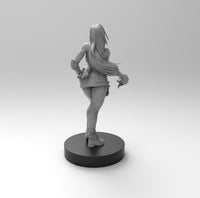 F550 - Games Character design, Hot tifa pose 001 from final fantasy 7 , STL 3D model design print download files