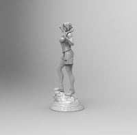 F002 - games character design, Lara Crof bikini version + standard version, STL 3D model design print download file