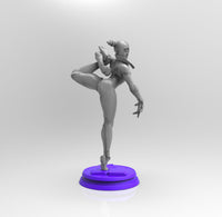 E053 - Games character design, The Juliee hot girl, STL 3D model design print download files