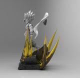 E052 - Anime character design, the wu kong's son with cape, Sun wu fan, STL 3D model design print download files