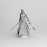 A209 -  Creature design, Female Knight statue, STL 3D model design print download file