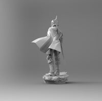 A312 - Movies character design, SW Mando with Kiddo green, STL 3D model design print download file