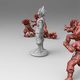 D013 - DBZ Anime character Goku 1 +3 FOC , STL 3D model design print