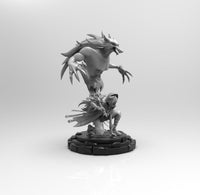 E039 - Games character design, The Razor statue, STL 3D model design print download files