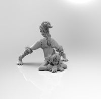 E033 - Anime character design, THe Wolf girl butt challange, STL 3D model design print download files