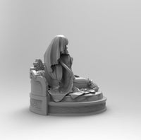 A211 - Anime Rezero Character design, Amelia statue, STL 3D model design print download file