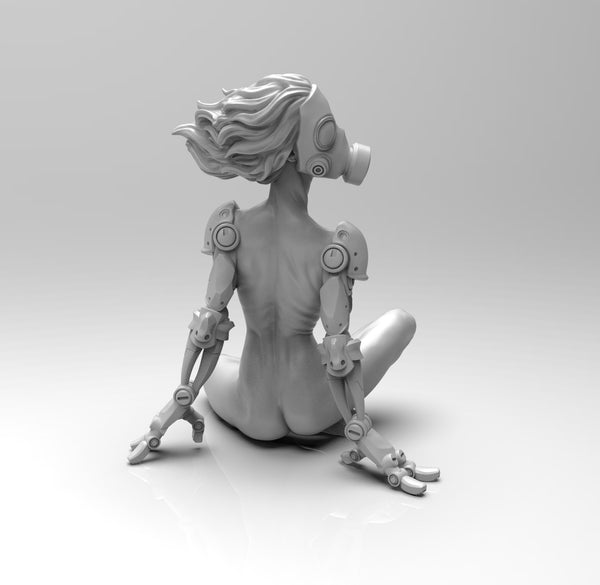 E026 - NSFW Cyber character design, The Cyborg female character statue, STl 3D model design print download files No Ratings Yet 0 Sold