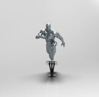 E023 - Comic character design, The SIlver guy with board in the universe, STL 3D model design print download files