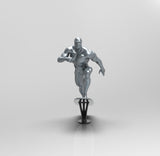 E023 - Comic character design, The SIlver guy with board in the universe, STL 3D model design print download files