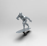 E023 - Comic character design, The SIlver guy with board in the universe, STL 3D model design print download files